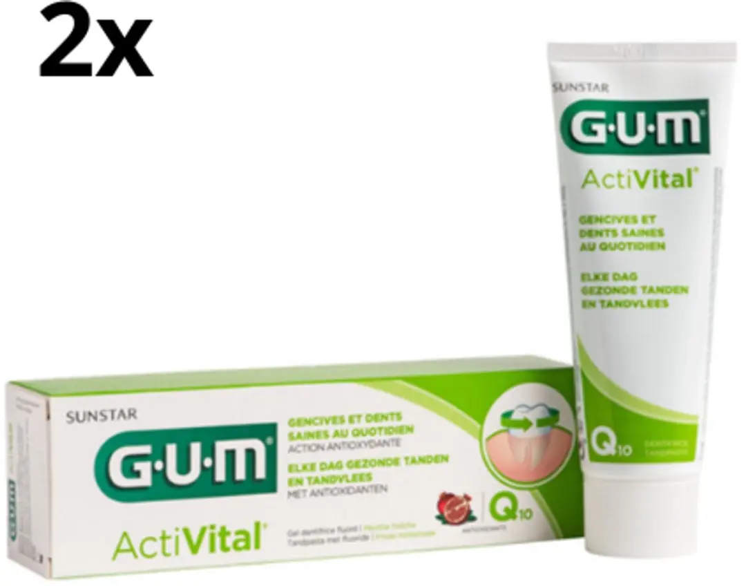 Gum Activital Q10 Tandpasta 2x75ml