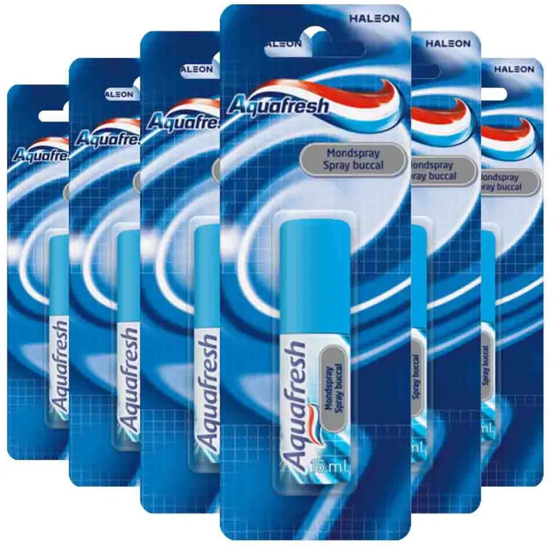 Aquafresh Mondspray 15ml - 4 Stuks