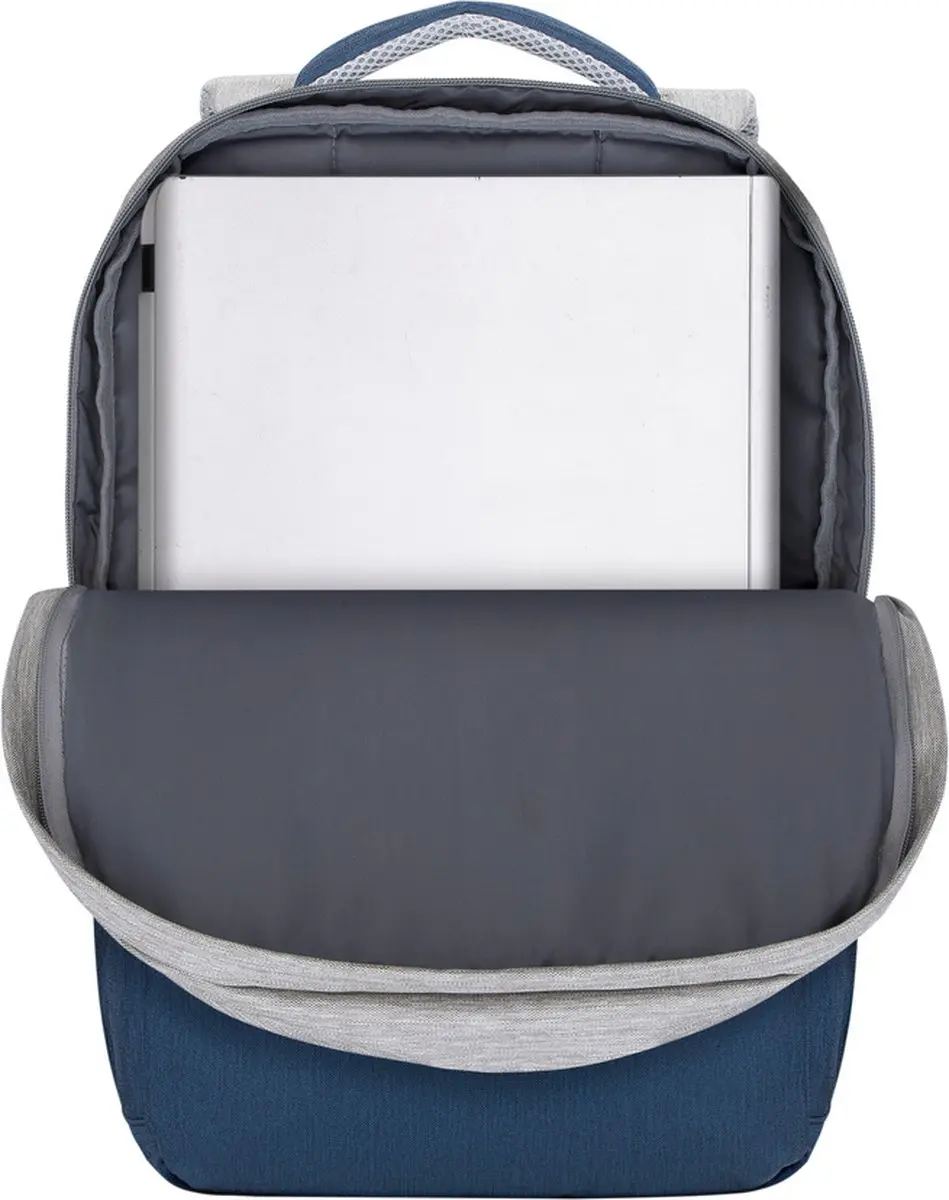 RivaCase 7567 17.3" Laptophoes - Grijs/Marineblauw - afbeelding 6 van 6