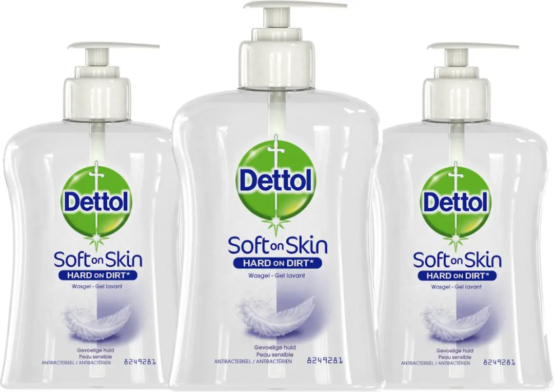 Dettol Handzeep Gevoelige Huid 250ml - 3 Stuks