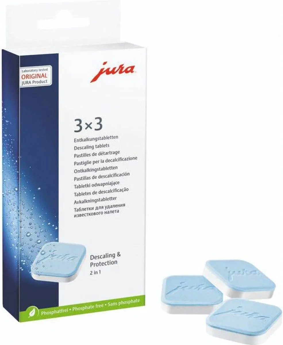 Jura Ontkalkingstabletten 3x3 - 9 Stuks - MPN 61848 v2
