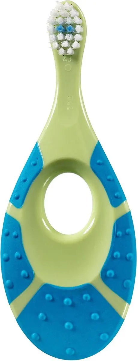 Jordan Step By Step 1 Tandenborstel & Tandpasta Set - 6 Stuks - Blauw/Groen