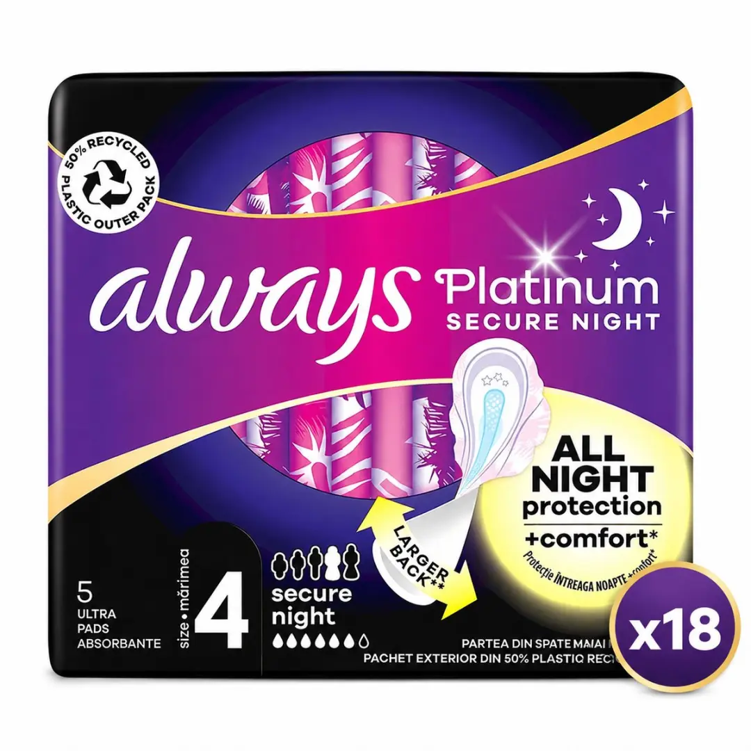 Always Platinum Secure Night Maandverband
