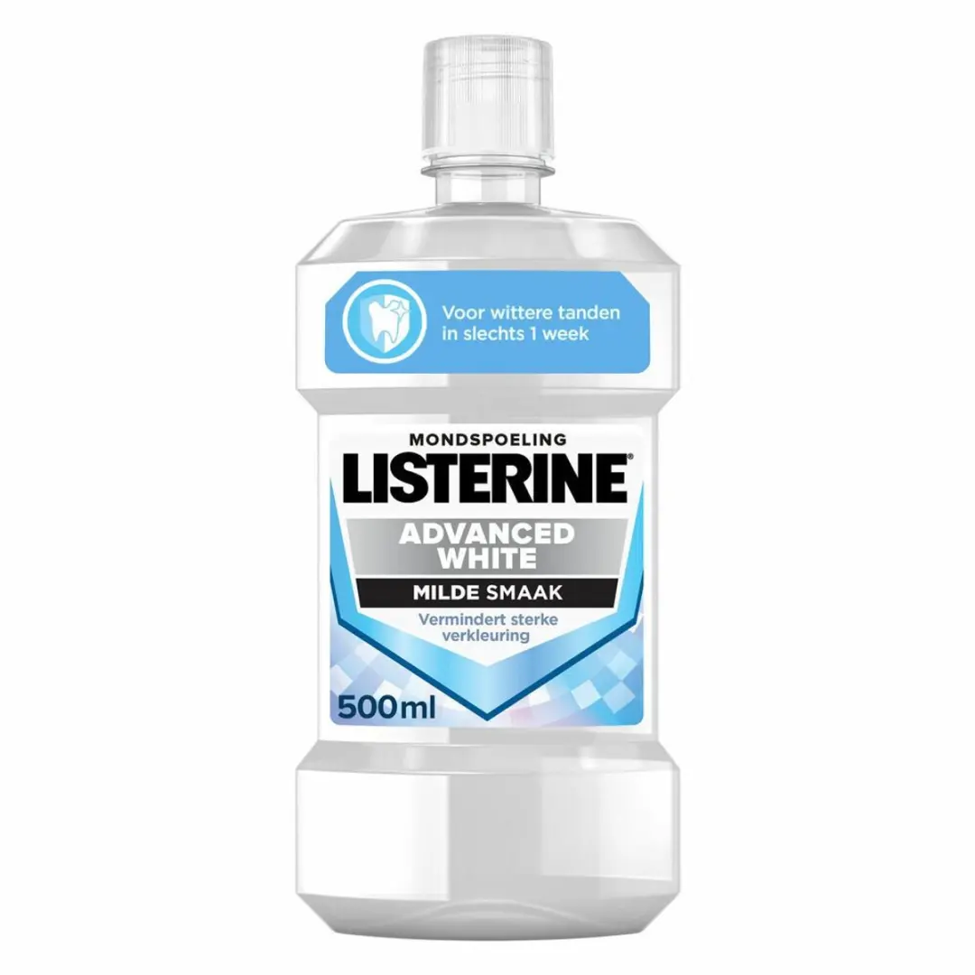 Listerine Advanced White Mondwater Mild - 1000ml (2x500ml)