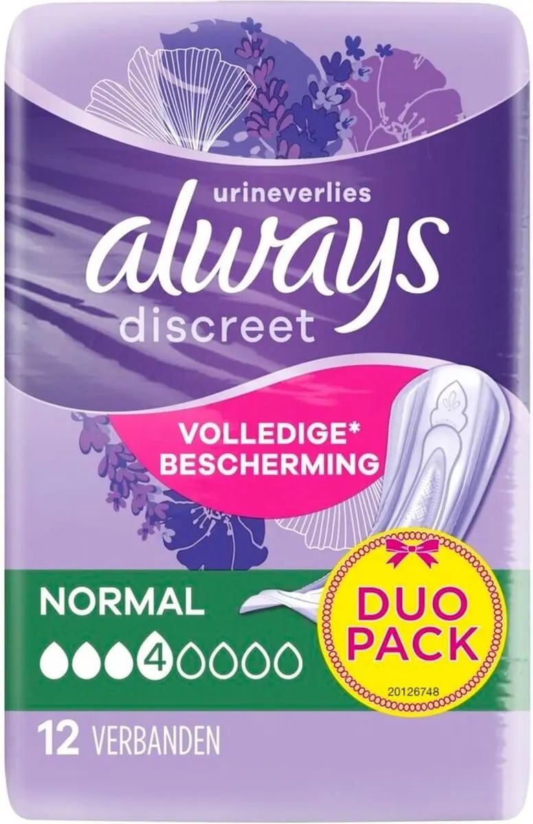 Always Discreet Normal Incontinentie 144 Stuks
