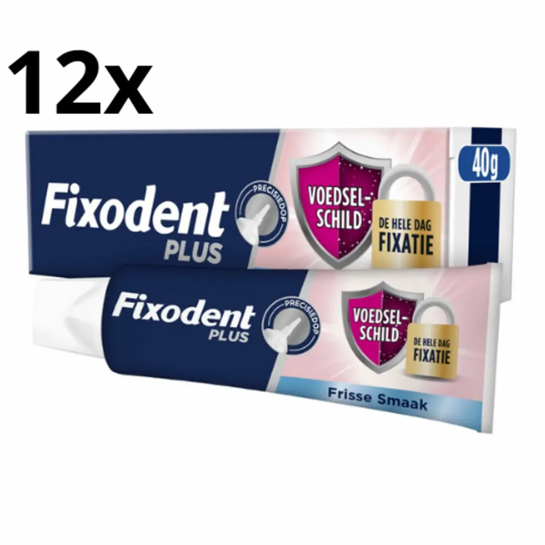 Fixodent Plus Kleefpasta Kunstgebit 480g