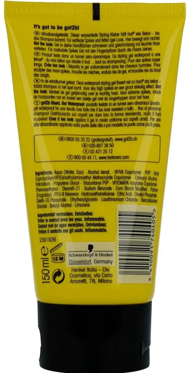 Got2B Glued Styling Gel 450ml - 3 Stuks