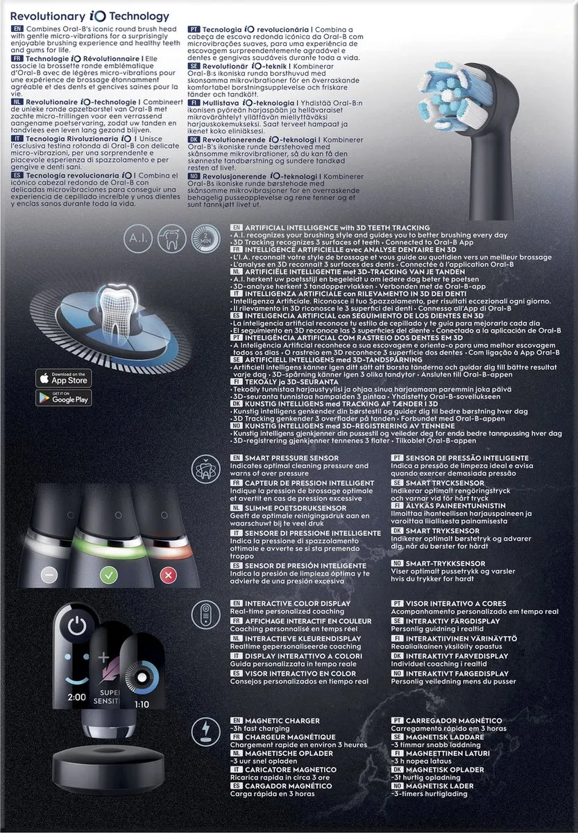Oral-B Special Edition iO 9 Roze/Zwart Elektrische Tandenborstel - Duopack