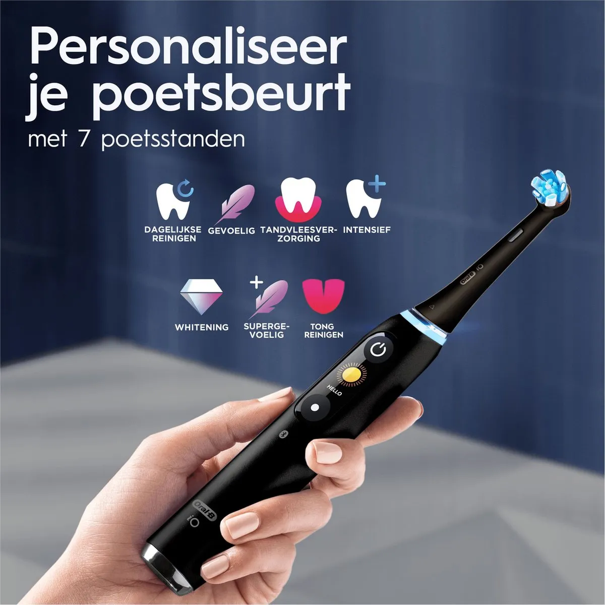 Oral-B Special Edition iO 9 Roze/Zwart Elektrische Tandenborstel - Duopack