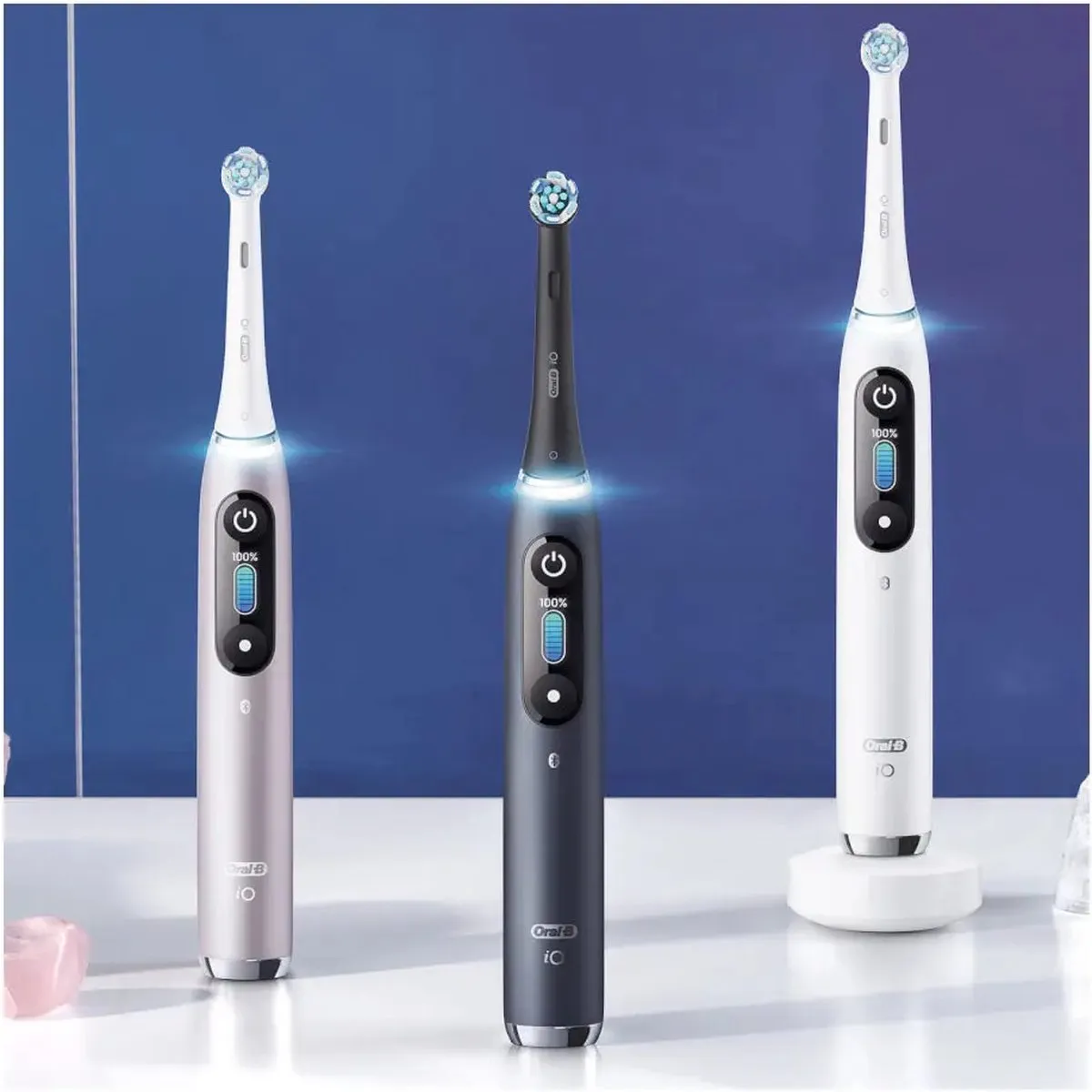 Oral-B Special Edition iO 9 Roze/Zwart Elektrische Tandenborstel - Duopack
