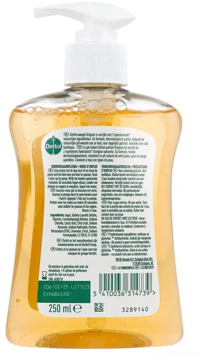 Dettol Antibacteriële Handzeep Original 250ml