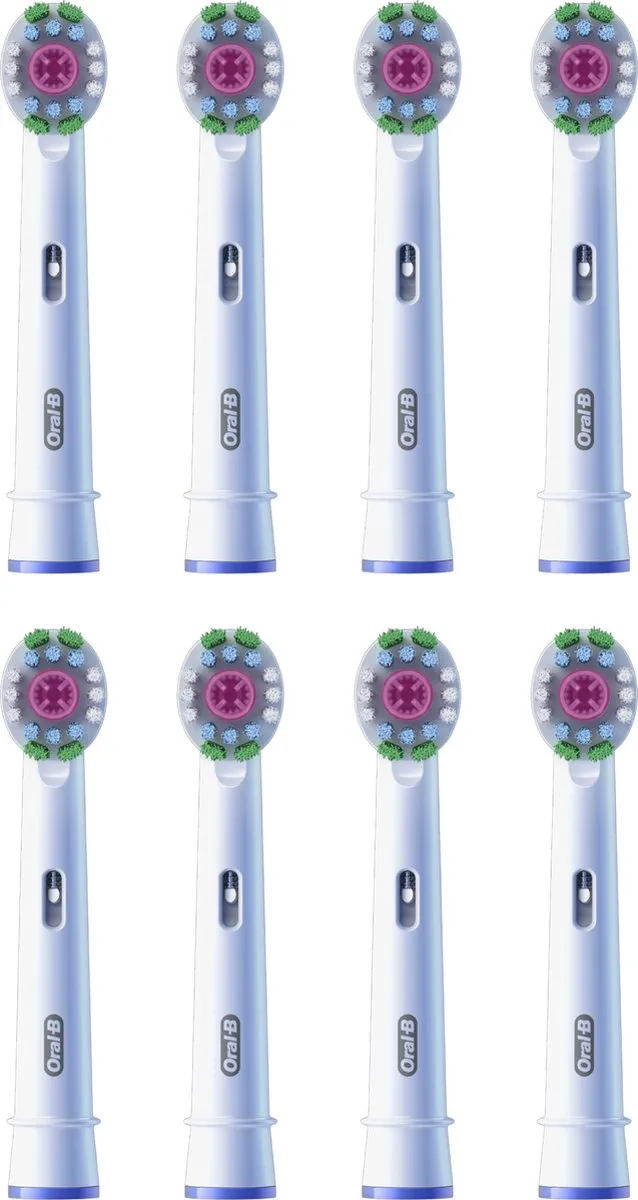 Oral-B 3D White Pro Opzetborstels CleanMaximiser 8 Stuks