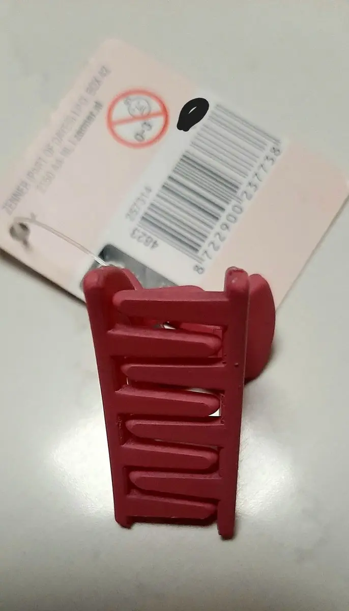 Zenner Medium Haarklem Dark Pink - 4 Stuks