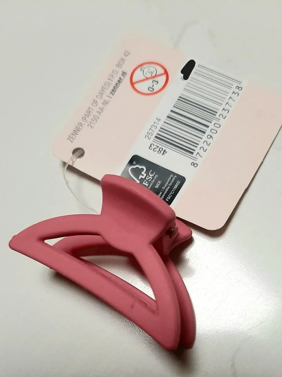 Zenner Medium Haarklem Dark Pink - 4 Stuks