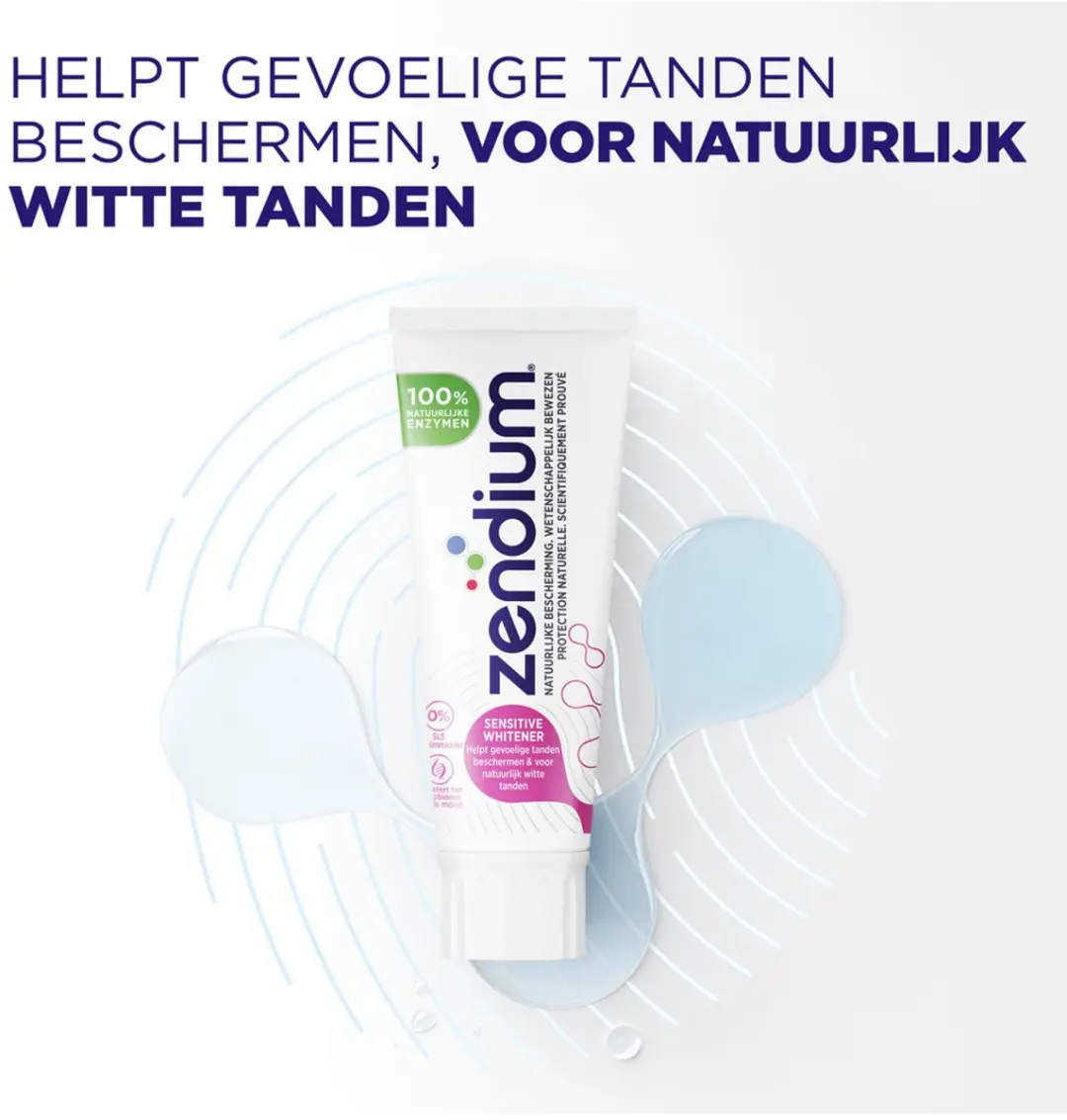 Zendium Tandpasta Sensitive+ White 75ml