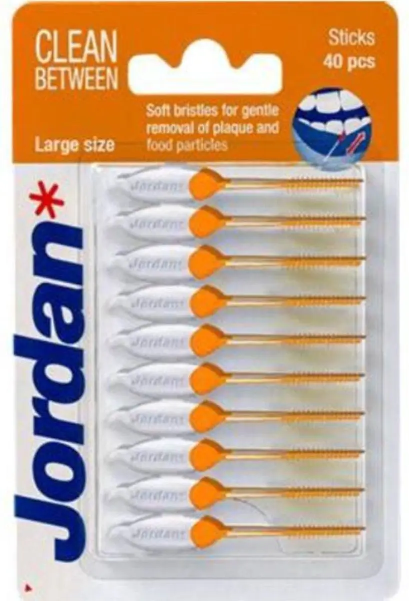 Jordan Clean Between Tandenstokers - 480 Stuks - Oranje