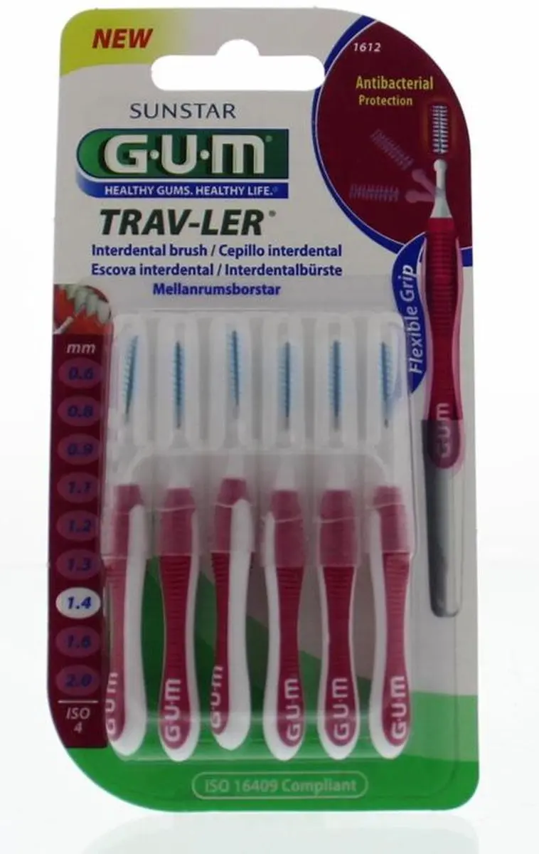 Gum Trav-ler Ragertjes 1,4mm Magenta - 6 Stuks