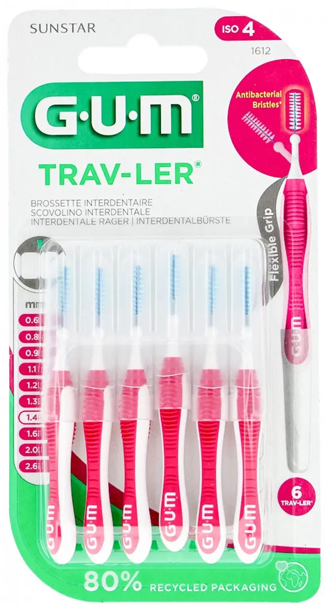 GUM Trav-ler ragers 1,4 mm magenta