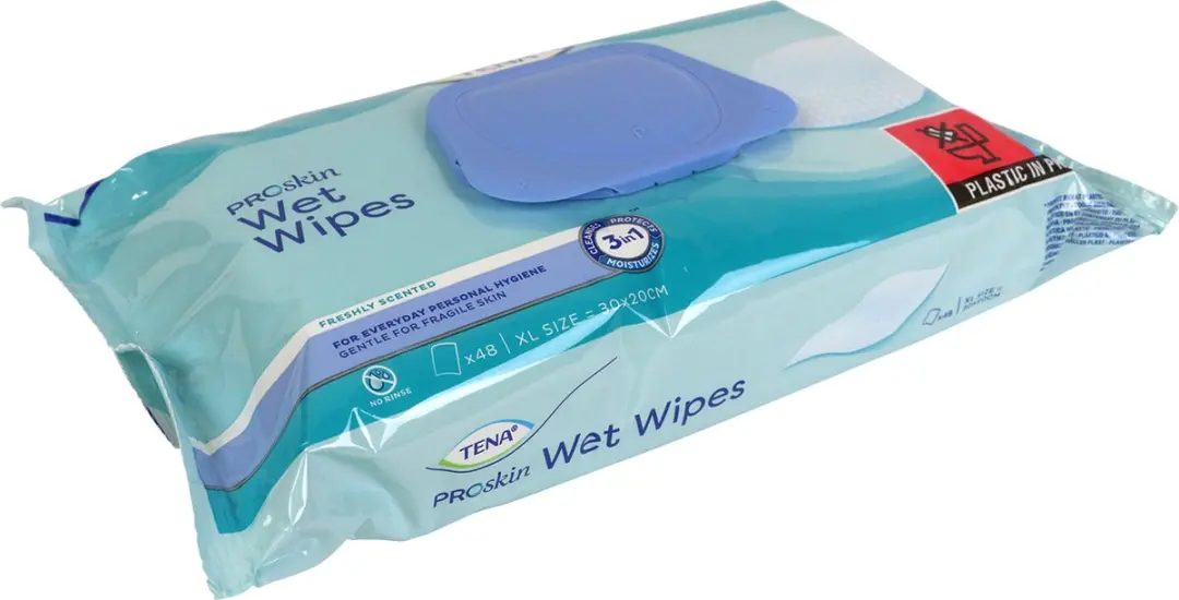 TENA Proskin Wet Wipes 3-in-1 - 576 Stuks