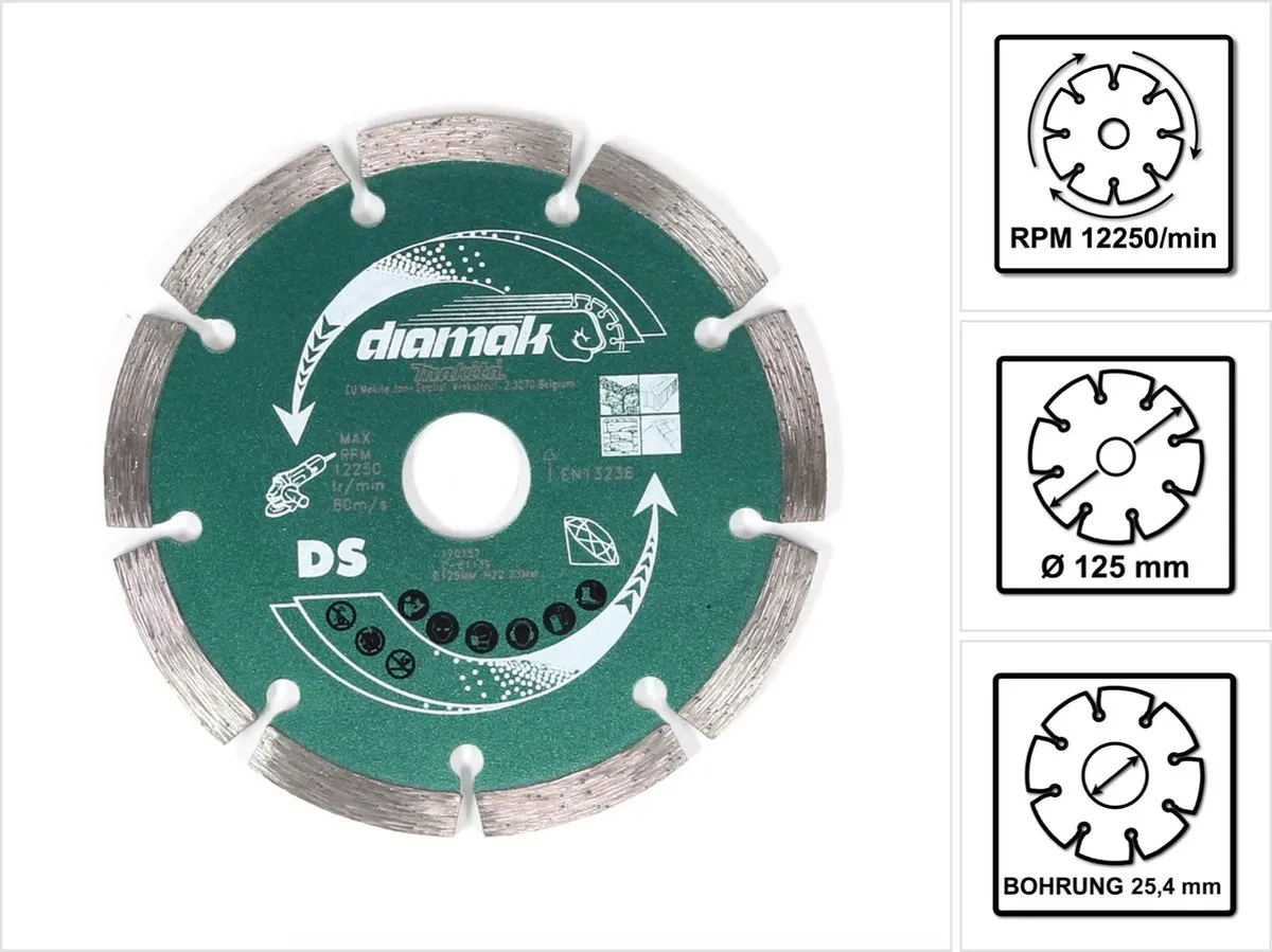 Makita D-61139 Diamantschijf 125x22,23x1,8mm