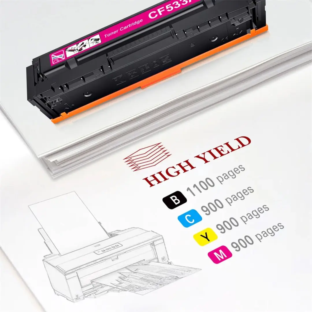 weCare H205A Tonercartridges Multipack - 4x Zwart/Cyaan/Magenta/Geel - 1100 pagina's