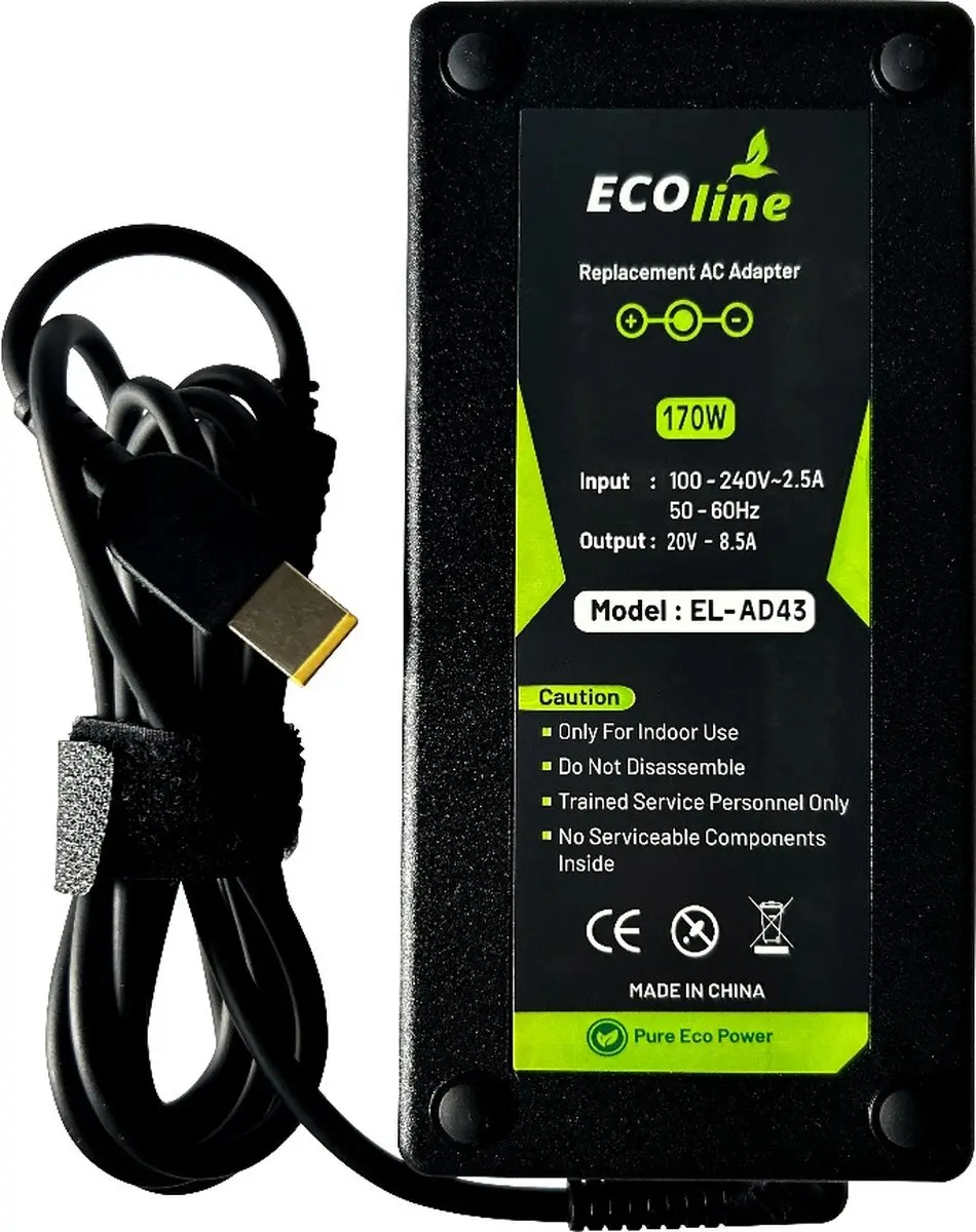 Ecoline Oplader 20V 8.5A 170W - Lenovo Legion 5/7