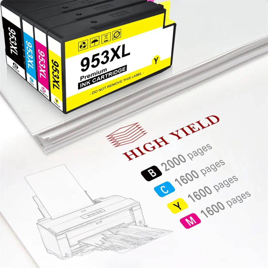 weCare H953XL Inktcartridges 4-pack - XL - 2000 pagina's - Multipack