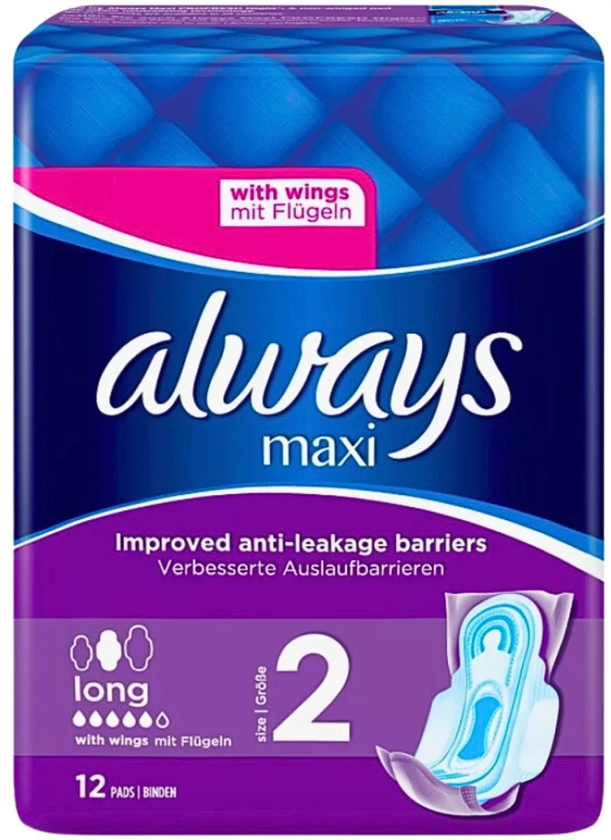 Always Maxi Maandverband Lang met Vleugels