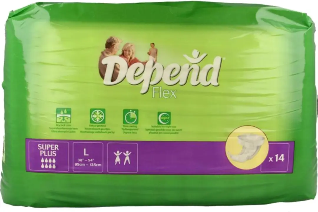 Depend Flex Super Plus Incontinentie L - 14 Stuks