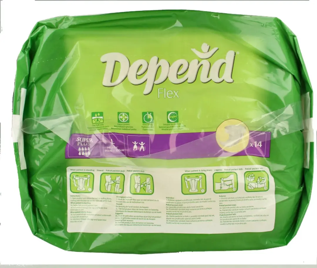 Depend Flex Super Plus Incontinentie L - 14 Stuks