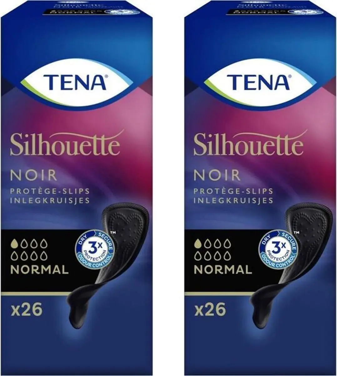 TENA Silhouette Noir Inlegkruisjes M