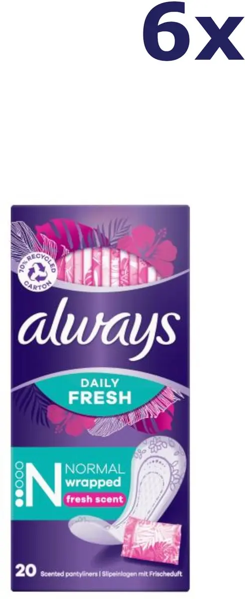 Always Dailies Fresh Scent Inlegkruisjes