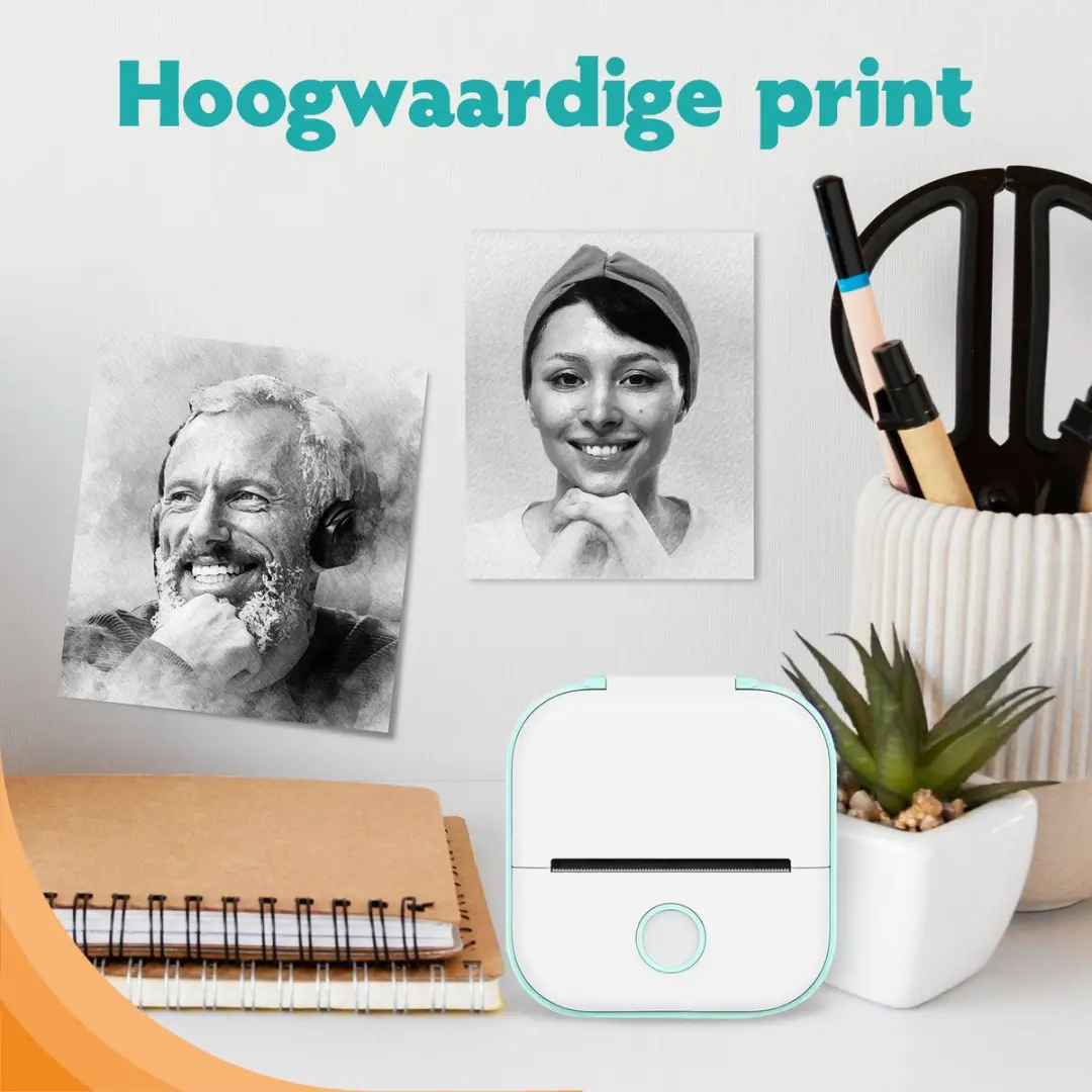 Pora&Co Mini Fotoprinter Groen - Incl. App & 1 Rol Fotopapier - afbeelding 6 van 6