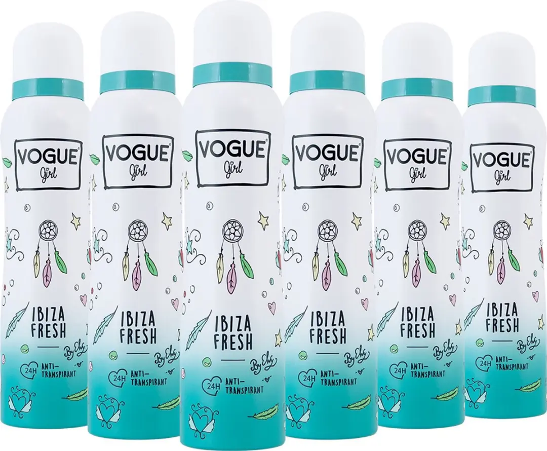 Vogue Girl Anti Transpirant Ibiza Fresh - 6x150ml
