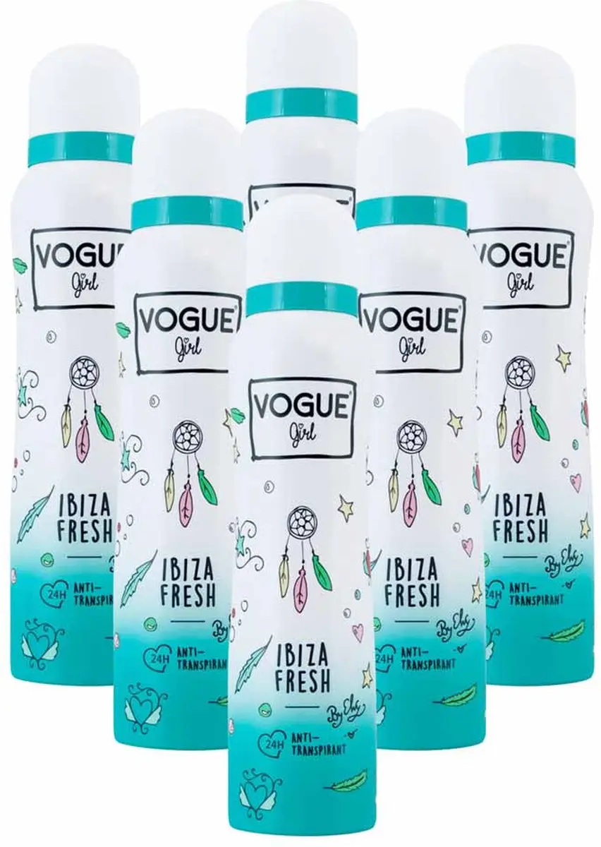 Vogue Girl Anti Transpirant Ibiza Fresh - 6x150ml