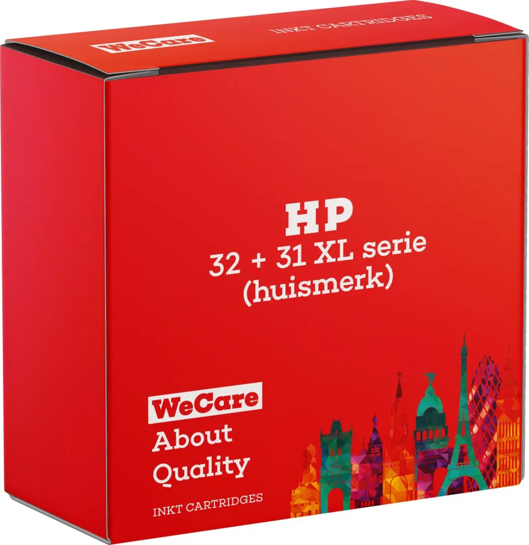 weCare Huismerk Inkt HP32-31 4 Flessen - 280ml - o.a. HP Smart Tank 455/655