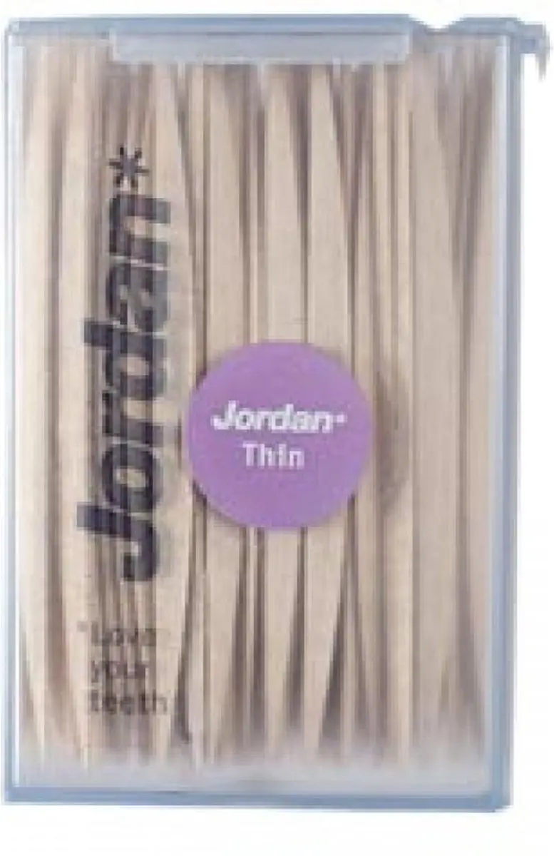 Jordan Dun 2-Zijdig Tandenstokers - 300 Stuks - Multicolor