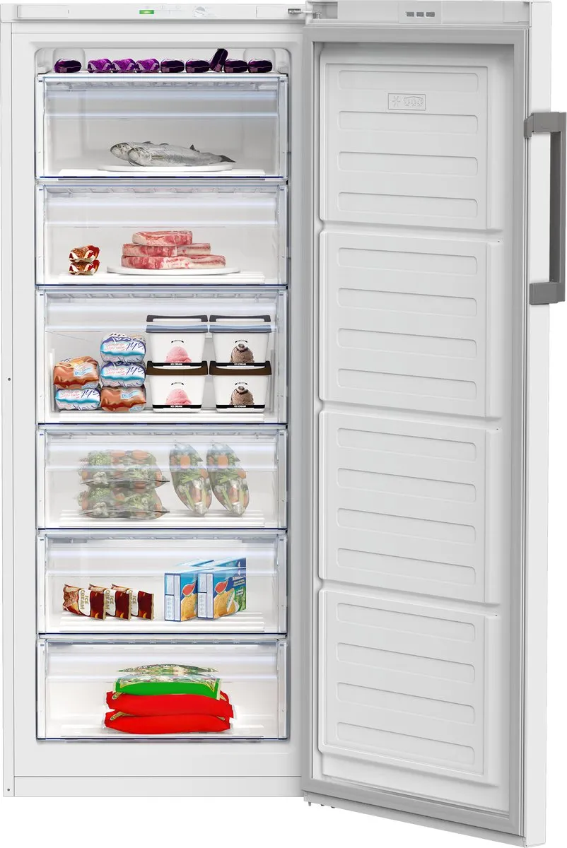 Beko RFSA240M31WN Diepvriezer 215L - 6 Vakken - Wit
