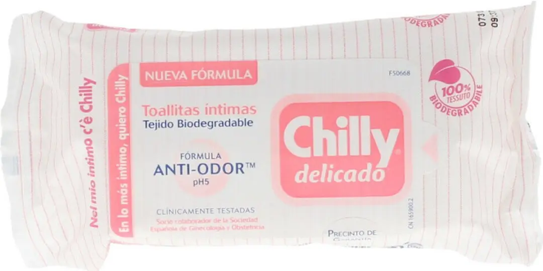 Chilly Delicado Pocket Vochtige Doekjes 12 Stuks - afbeelding 6 van 6