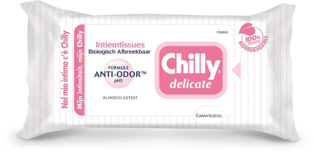 Chilly Delicado Pocket Vochtige Doekjes 12 Stuks