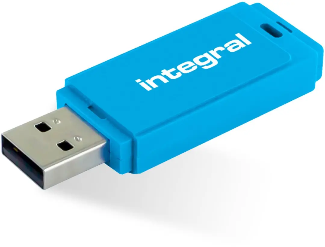 Integral INFD32GBNEONB USB Flash Drive 32GB - Neon Blauw - afbeelding 6 van 6