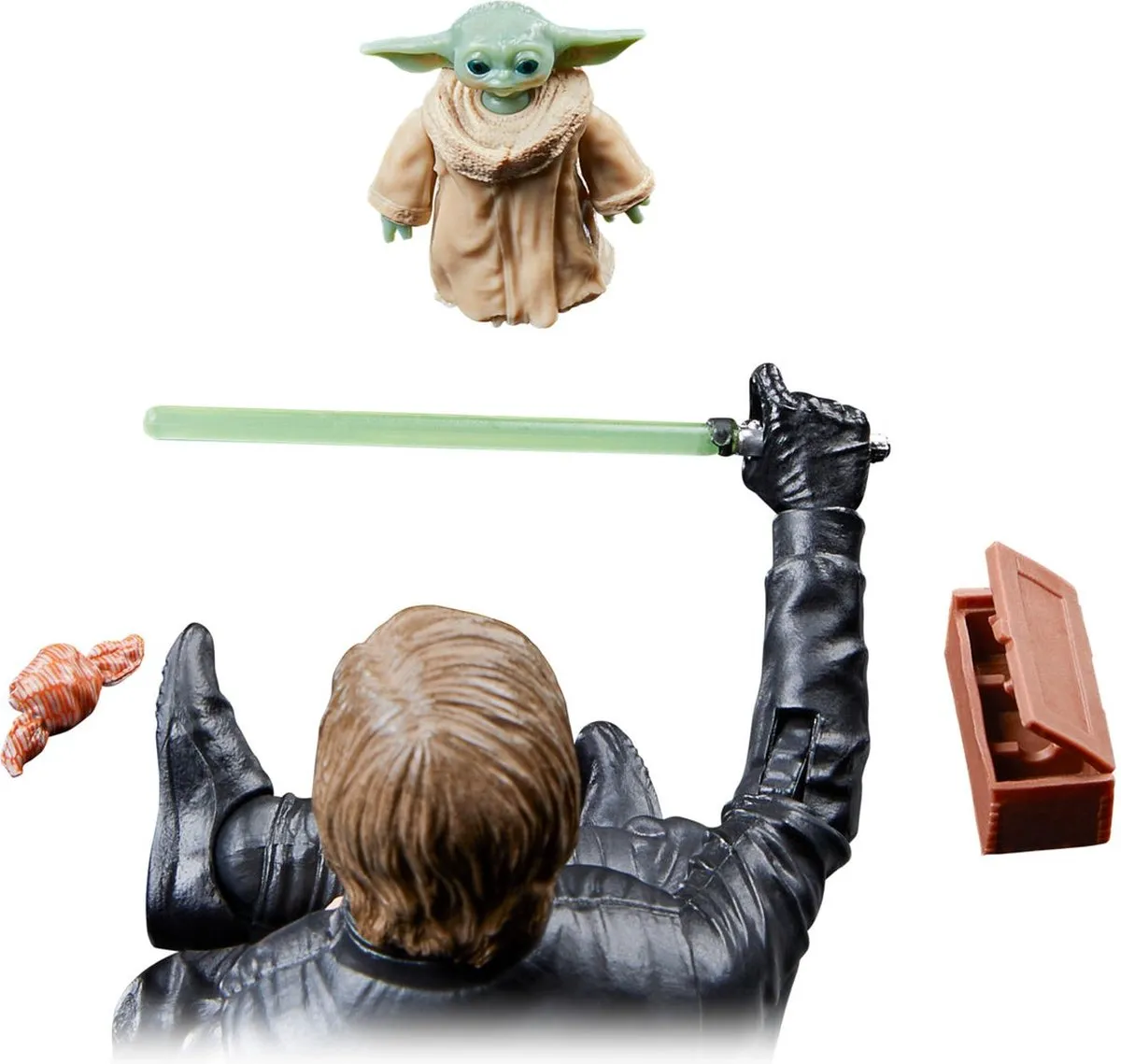 Disney Star Wars Black Series Luke Skywalker & Grogu Actiefiguur 15cm - 2Stuks