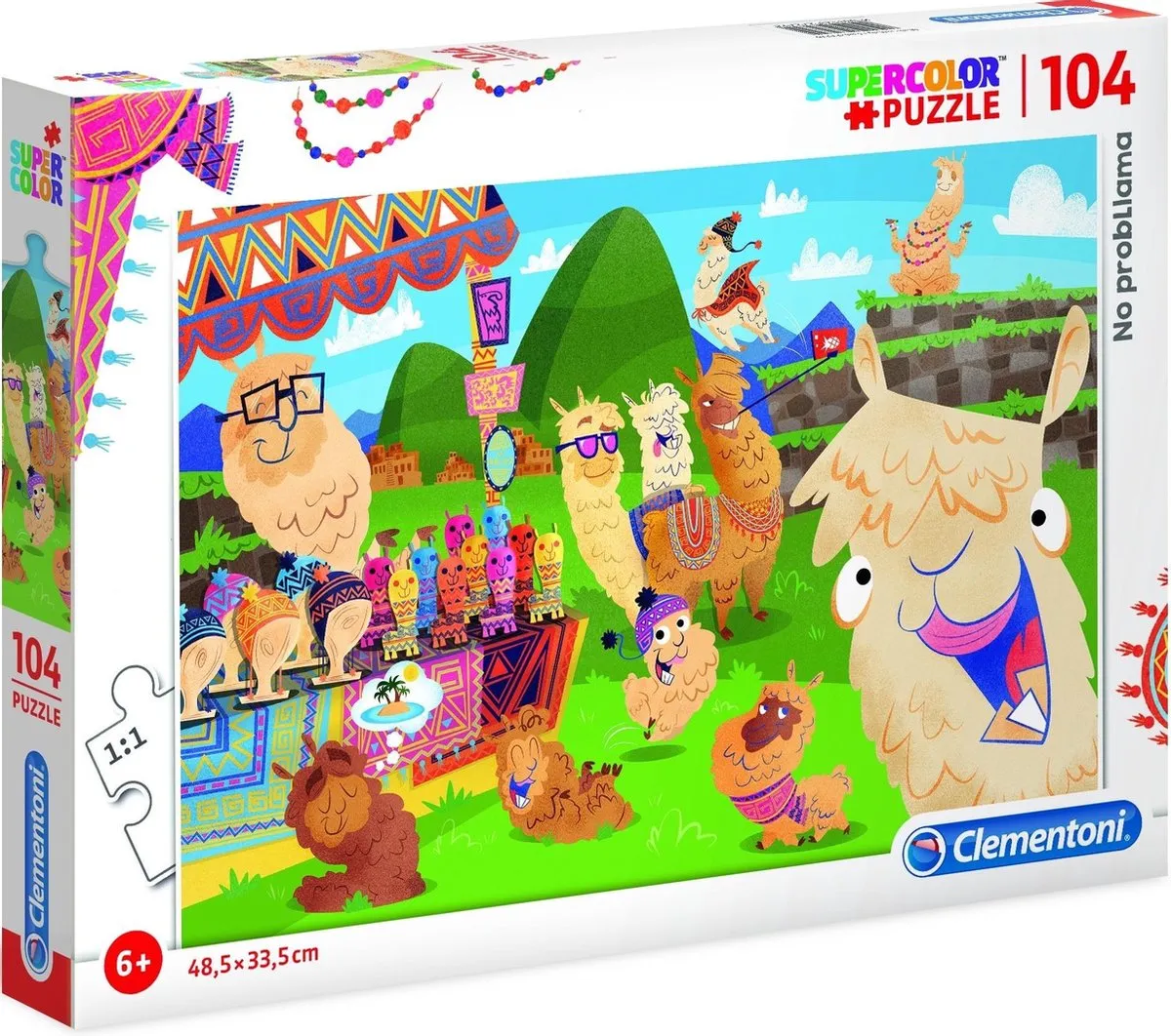Clementoni Supercolor Legpuzzel No probllama 104 Stuks