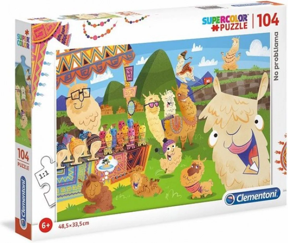 Clementoni Supercolor Legpuzzel No probllama 104 Stuks - 27279