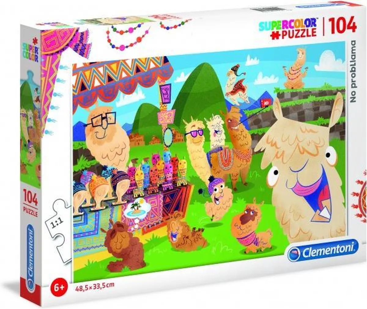 Clementoni Supercolor Legpuzzel No probllama 104 Stuks - 27279