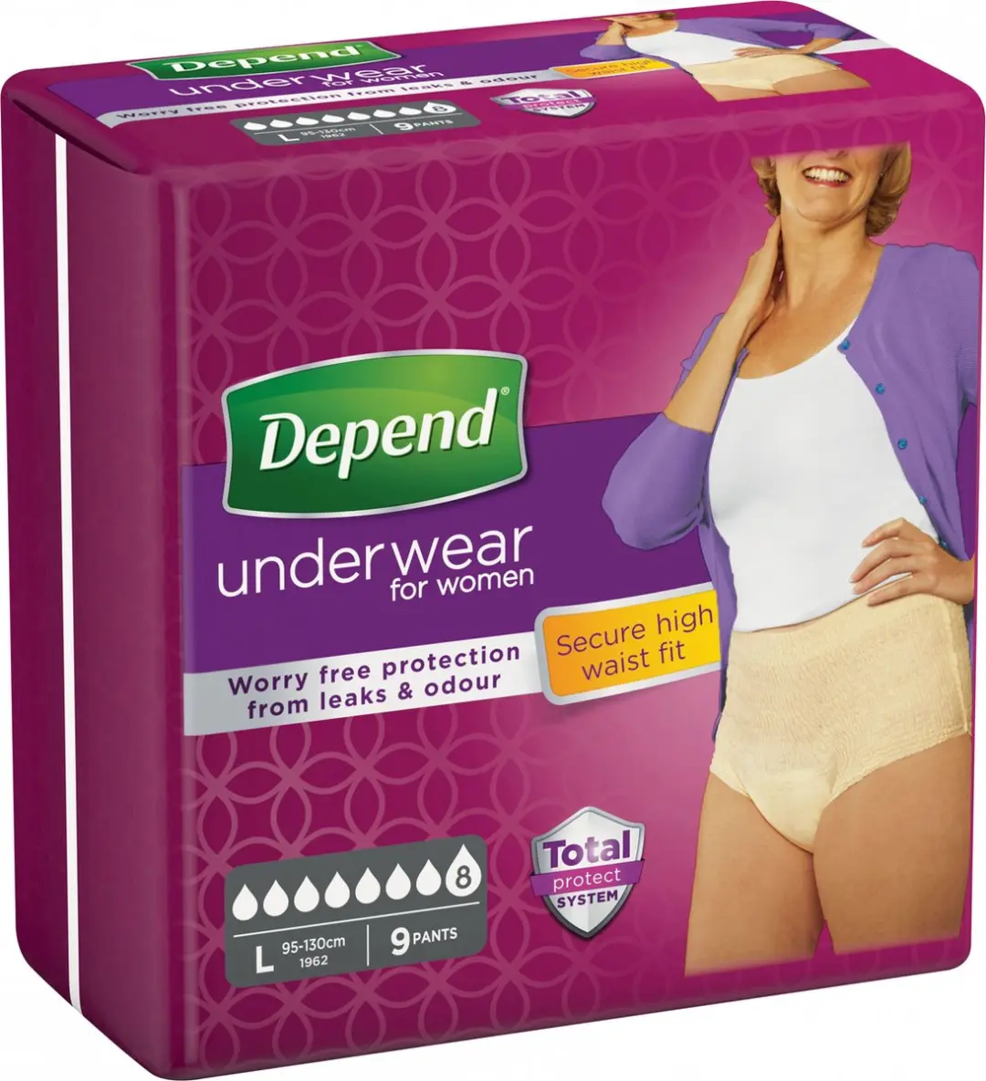 Depend Pants Super Large L - 9 Stuks