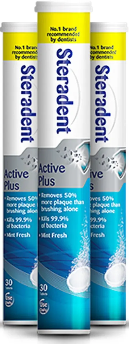 Steradent Active Plus Reinigingstabletten
