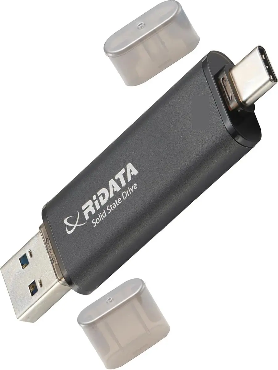 RiData Portable SSD Dual 1TB UV903 - 1.050 MB/s - Zwart