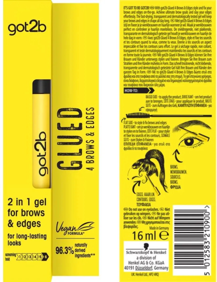 Got2b 2in1 Gel Wenkbrauwpotlood 16ml - Transparant - afbeelding 6 van 6