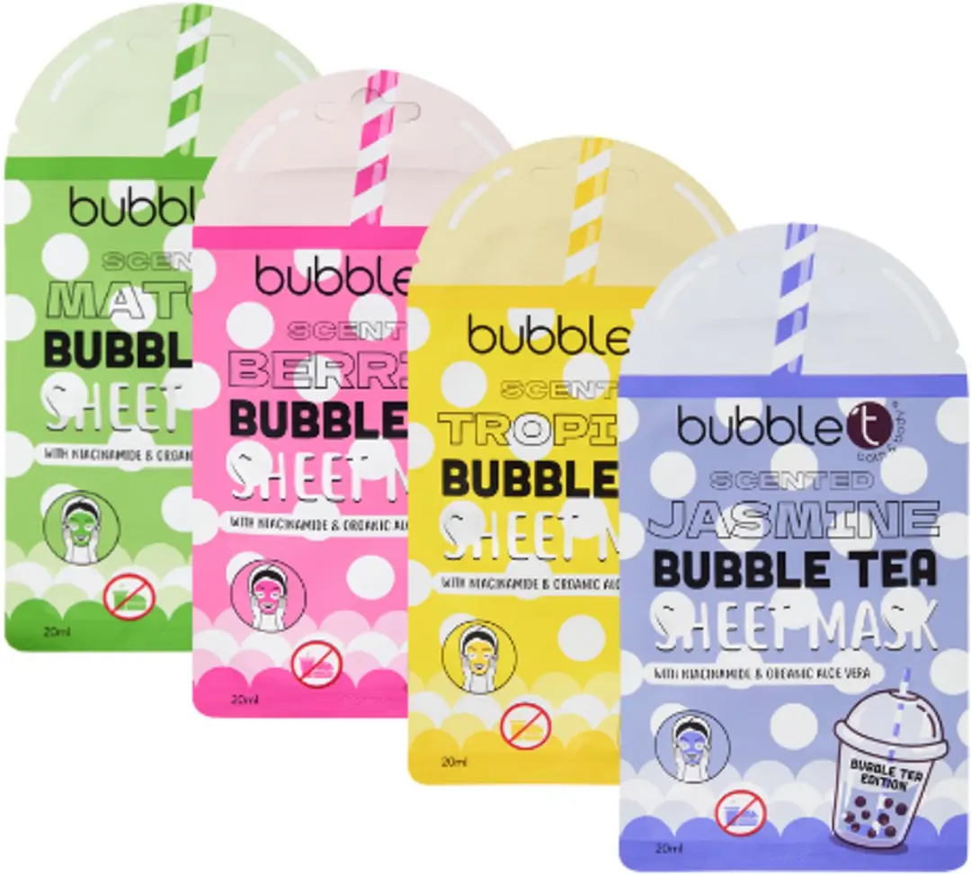 Bubble T Face Sheet Mask Set